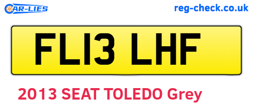 FL13LHF are the vehicle registration plates.