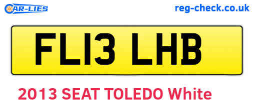 FL13LHB are the vehicle registration plates.