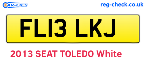 FL13LKJ are the vehicle registration plates.