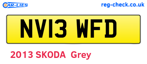 NV13WFD are the vehicle registration plates.