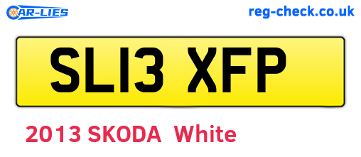 SL13XFP are the vehicle registration plates.