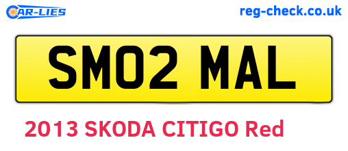 SM02MAL are the vehicle registration plates.