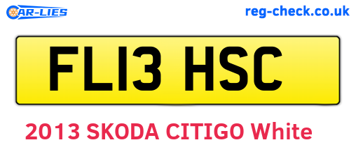 FL13HSC are the vehicle registration plates.