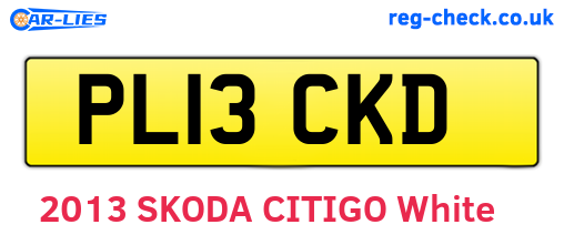 PL13CKD are the vehicle registration plates.