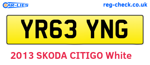 YR63YNG are the vehicle registration plates.