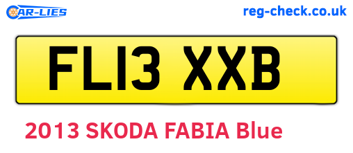FL13XXB are the vehicle registration plates.