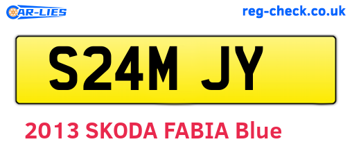 S24MJY are the vehicle registration plates.