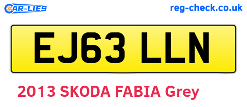 EJ63LLN are the vehicle registration plates.
