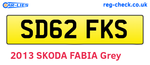 SD62FKS are the vehicle registration plates.