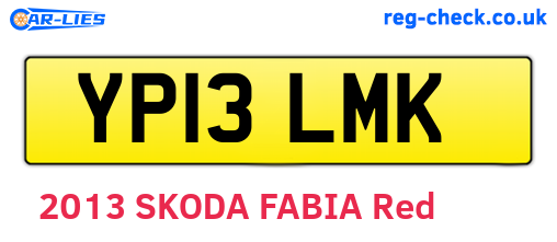 YP13LMK are the vehicle registration plates.