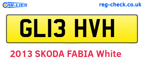 GL13HVH are the vehicle registration plates.