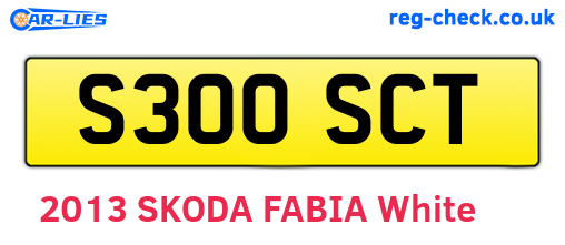 S300SCT are the vehicle registration plates.
