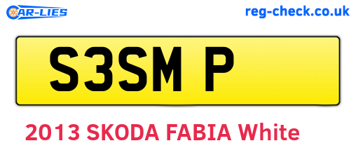 S3SMP are the vehicle registration plates.
