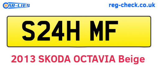 S24HMF are the vehicle registration plates.