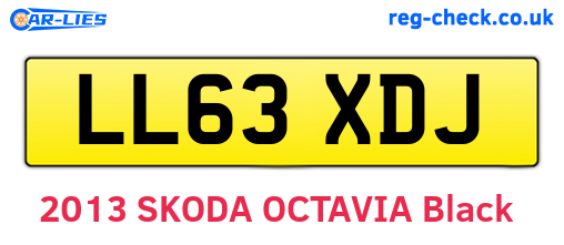 LL63XDJ are the vehicle registration plates.