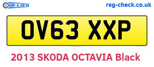 OV63XXP are the vehicle registration plates.