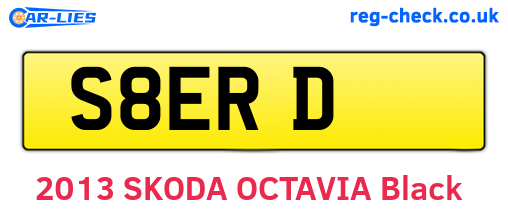 S8ERD are the vehicle registration plates.