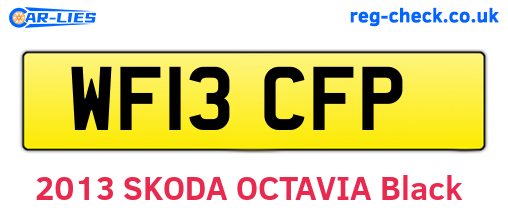 WF13CFP are the vehicle registration plates.