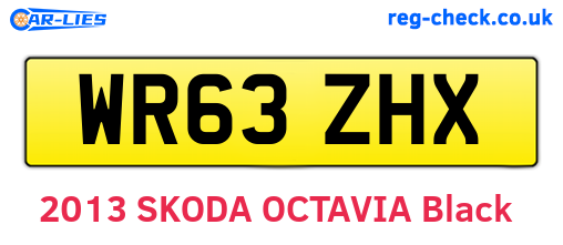 WR63ZHX are the vehicle registration plates.