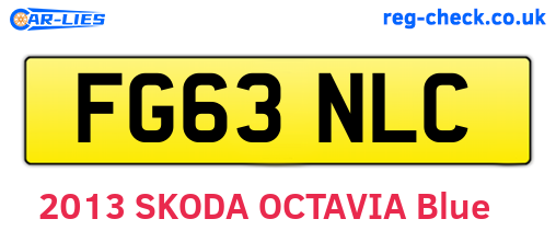 FG63NLC are the vehicle registration plates.