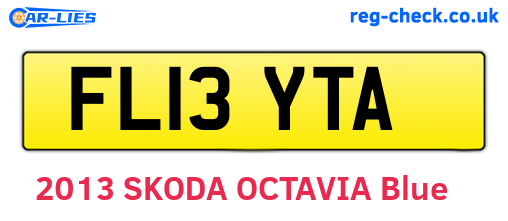 FL13YTA are the vehicle registration plates.