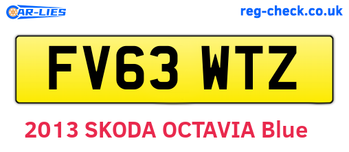 FV63WTZ are the vehicle registration plates.
