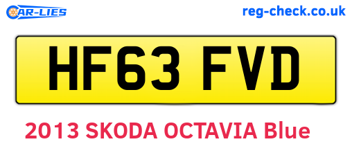 HF63FVD are the vehicle registration plates.