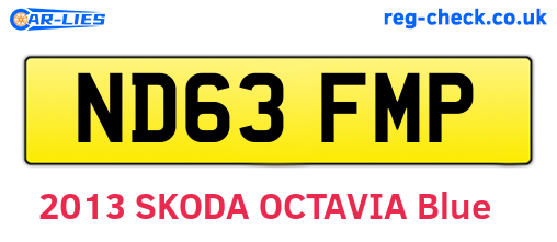 ND63FMP are the vehicle registration plates.