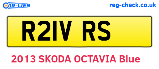 R21VRS are the vehicle registration plates.