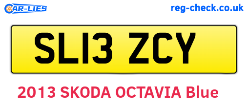SL13ZCY are the vehicle registration plates.