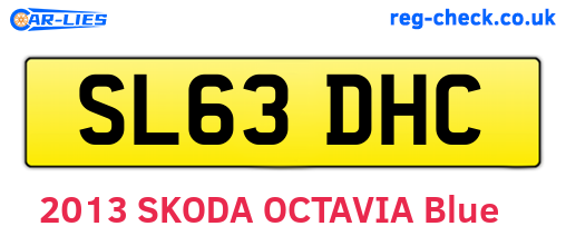 SL63DHC are the vehicle registration plates.