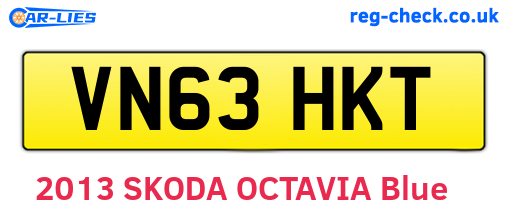 VN63HKT are the vehicle registration plates.