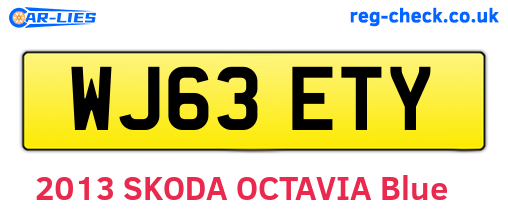 WJ63ETY are the vehicle registration plates.