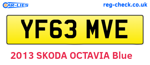 YF63MVE are the vehicle registration plates.