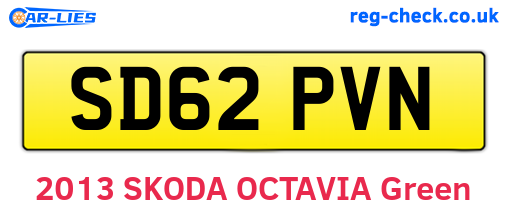 SD62PVN are the vehicle registration plates.
