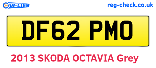 DF62PMO are the vehicle registration plates.