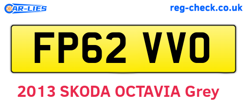 FP62VVO are the vehicle registration plates.