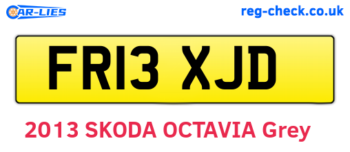 FR13XJD are the vehicle registration plates.