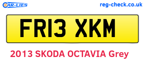 FR13XKM are the vehicle registration plates.