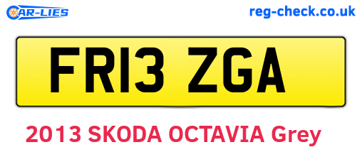 FR13ZGA are the vehicle registration plates.