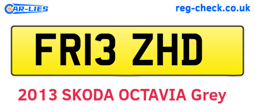 FR13ZHD are the vehicle registration plates.