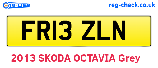 FR13ZLN are the vehicle registration plates.