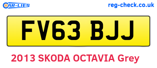 FV63BJJ are the vehicle registration plates.
