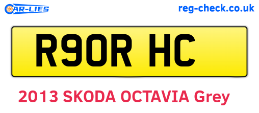 R90RHC are the vehicle registration plates.
