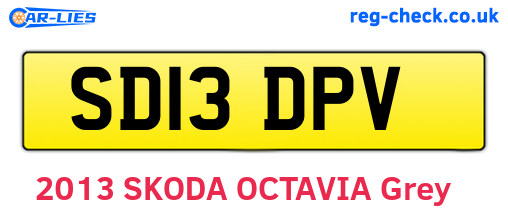 SD13DPV are the vehicle registration plates.