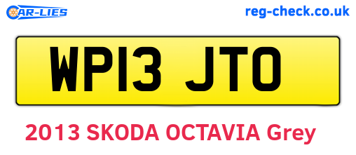 WP13JTO are the vehicle registration plates.