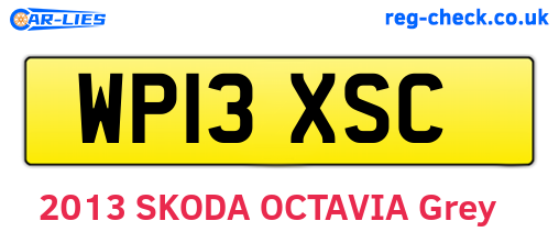 WP13XSC are the vehicle registration plates.