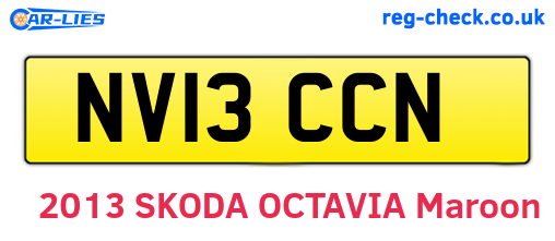 NV13CCN are the vehicle registration plates.