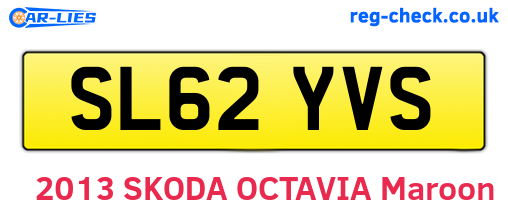 SL62YVS are the vehicle registration plates.