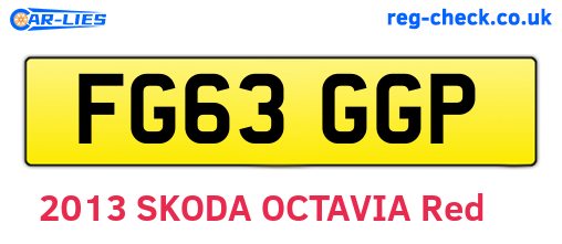 FG63GGP are the vehicle registration plates.